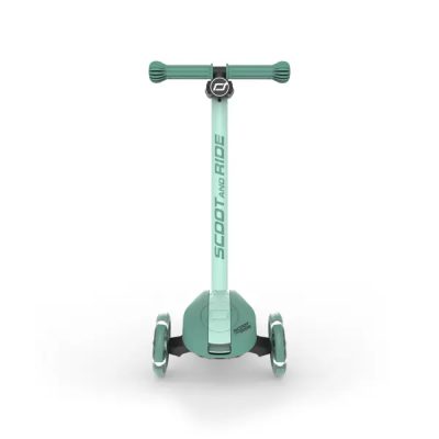 Trotineta pentru copii Scoot and Ride Highwaykick 3S Led Forest pliabila, reglabila, roti led, 3 ani+, greutate suportata 50 kg